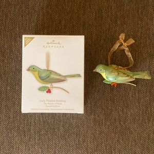 Hallmark Lady Painted Bunting Beauty of Birds Limited Quantity Ornament